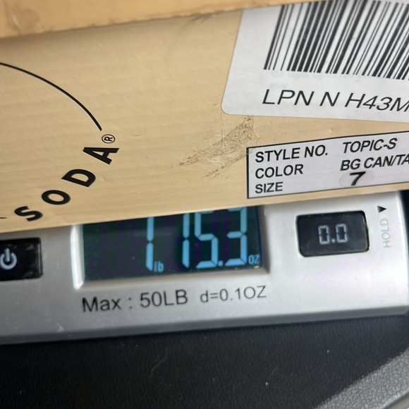 Imperfect Soda Stylish Espadrille Sandals open toe buckle ankle sz 7 tan brown - Picture 12 of 12